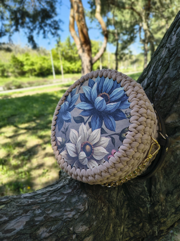 Háčkovaná kabelka Anemóny